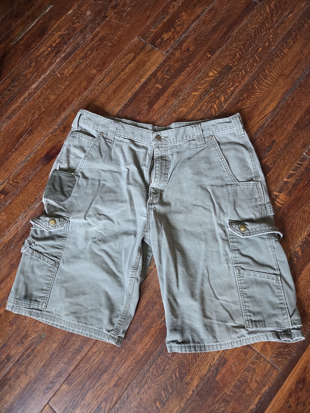 Carhartt Olive Green Men's Cargo Shorts